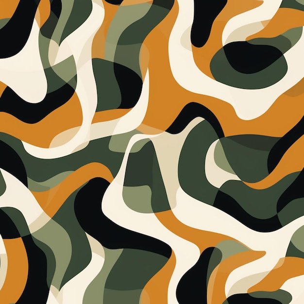 Photo camouflage pattern with a green generative ai