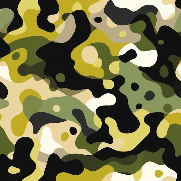 A camouflage pattern with a green and white spots.