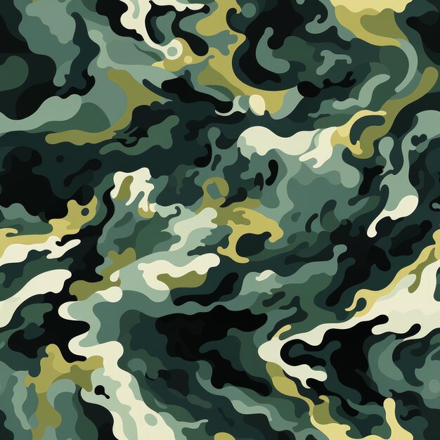 Camouflage Waves seamless texture