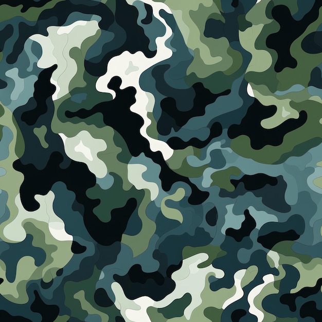 Camouflage Waves seamless texture