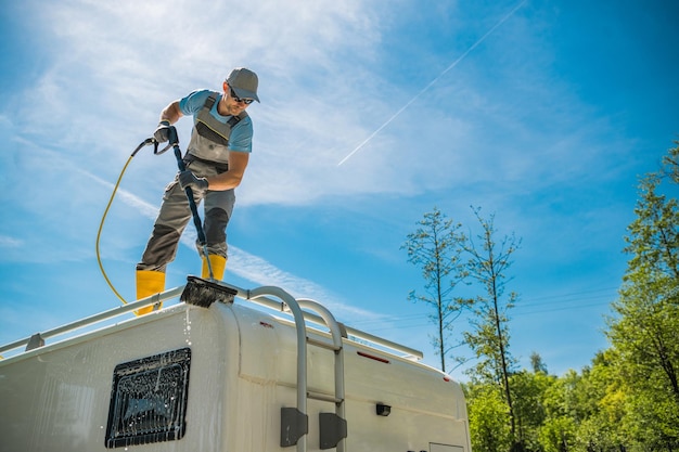 Camper Roof Cleaning