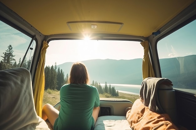 Camper van interieur generatieve ai