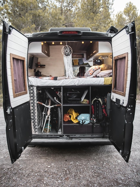 Camper van trunk