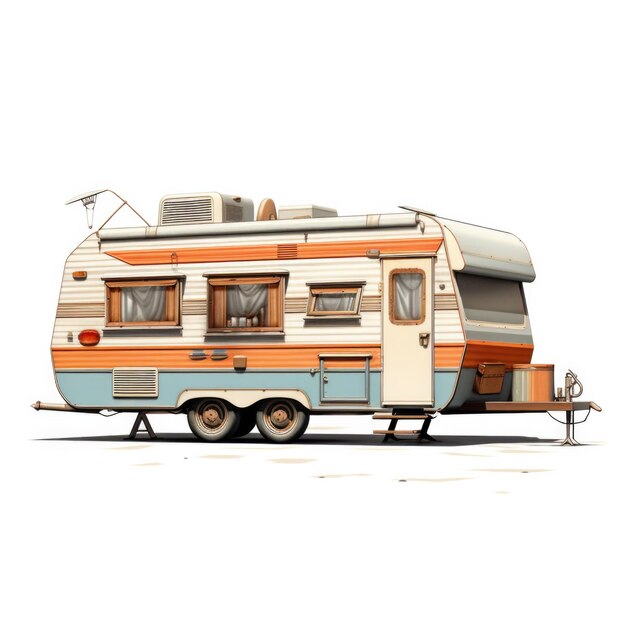 camper van vehicle isolated