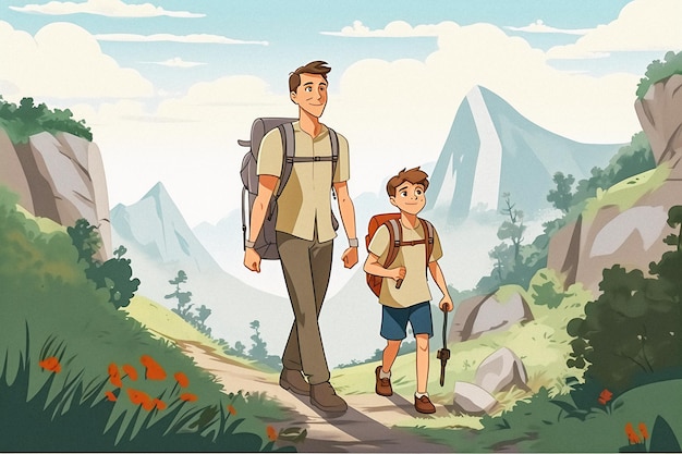 Photo the camping expedition a heartwarming fatherson bonding story