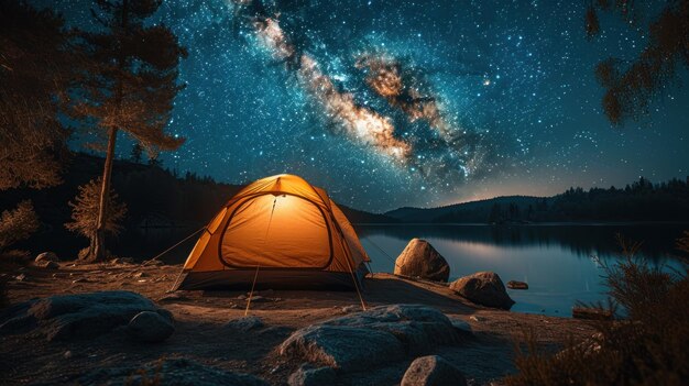 Camping Under the Milky Way