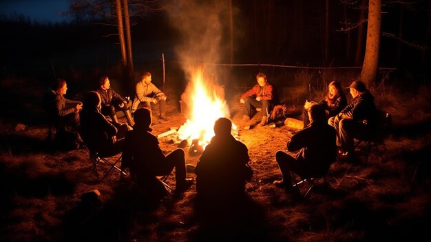 Camping outdoor adventures full of unforgettable memories and relaxing moments