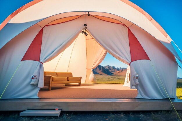 Camping tent buiten recreatie ontspanning reis gereedschap veld overleven rust behang achtergrond