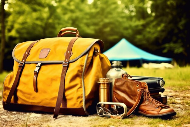 camping tools and equipment professional advertising photography