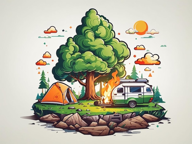 Camping Vector art