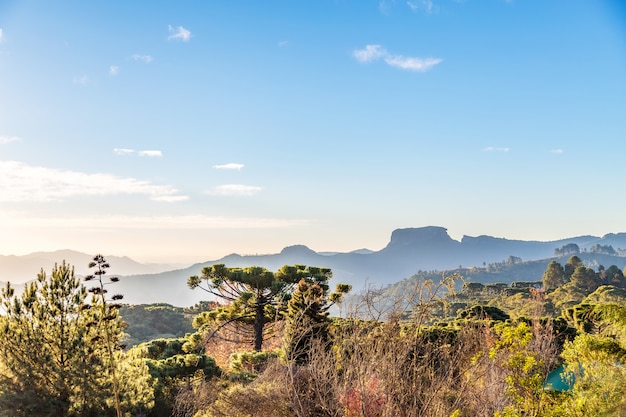 Campos do Jordao, Brazilië. Pedra do Bau uitzicht