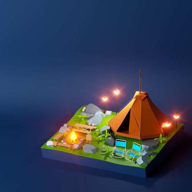 campsite 3D