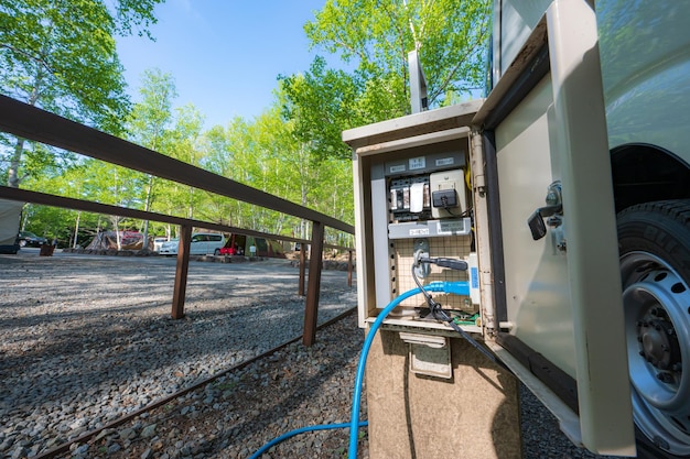 Photo campsite power supply