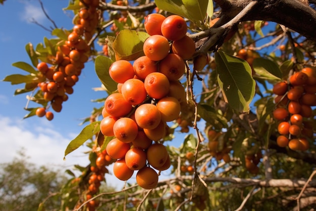 Camu camu fruit on the tree