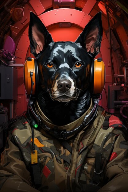 Canaan Canine Contemplation A Cyberpunk Reverie