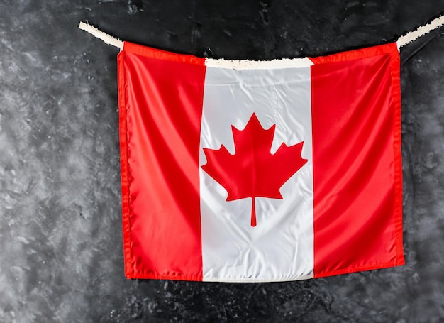 Foto canada dag viering met canada vlag