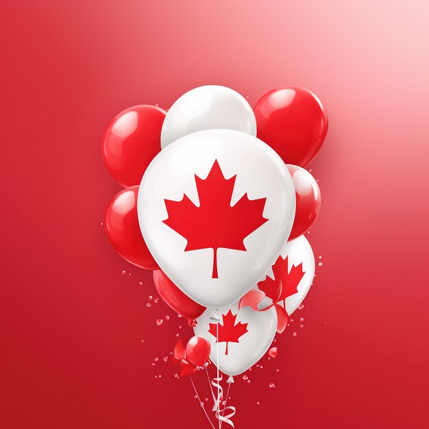 Canada Day Canadian Flag Canada Maple Leaf Flag Ai Generated