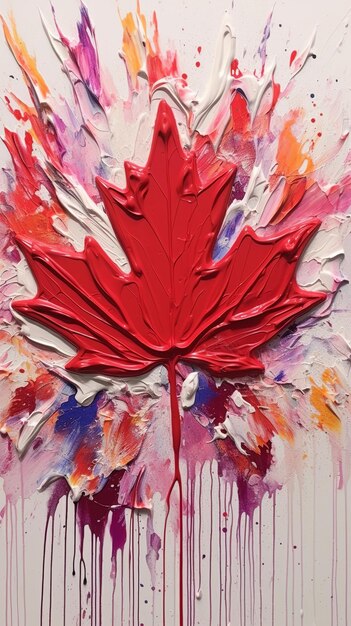 Canada Day spandoekontwerp Victory Day Independence Day viering Generatieve Ai