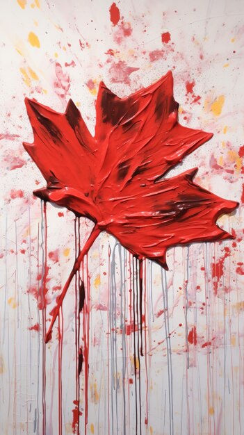 Canada Day spandoekontwerp Victory Day Independence Day viering Generatieve Ai