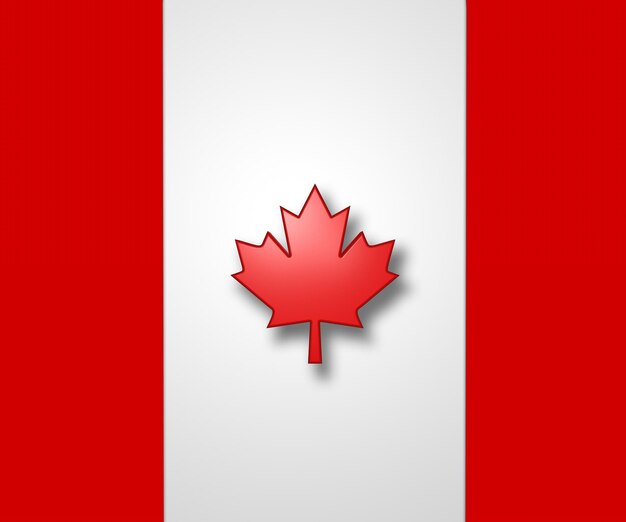 Photo canada flag 3d illustration