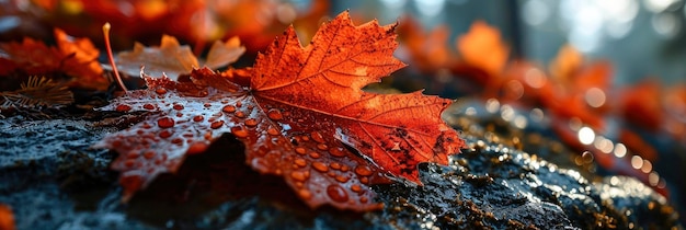 Canada Flag Pattern Red Maple Leaf Background Image