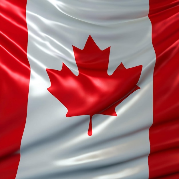 Canada flag in the wind