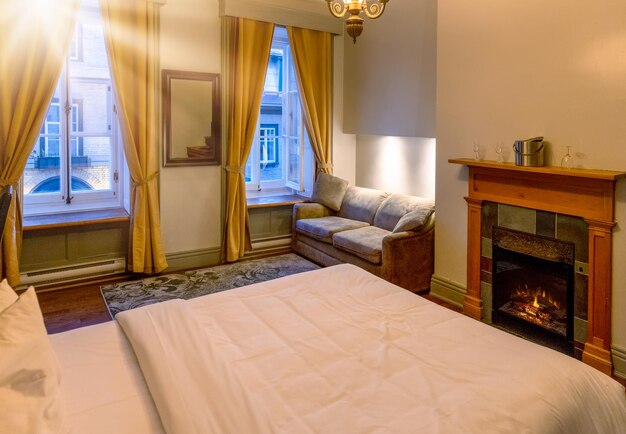 Canada oldstyle hotels in old quebec city with authentic french look and spacious luxury rooms