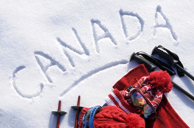 Canada ski background