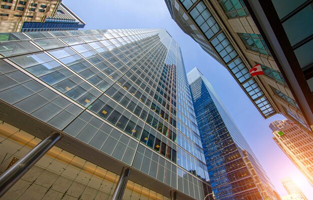 Canada Toronto skyscrapers financial district skyline and modern architecture