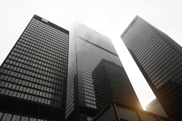 Canada Toronto wolkenkrabbers financiële district skyline en moderne architectuur