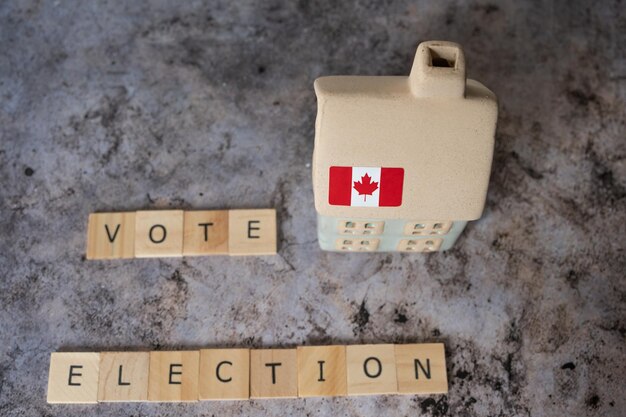 Canada Voters issue affordable housing election concept