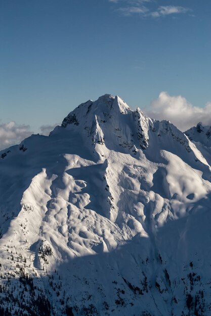 Canadese berglandschap luchtfoto natuur achtergrond