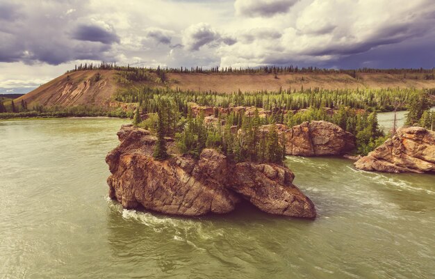 Canadese landschappen van de klondike