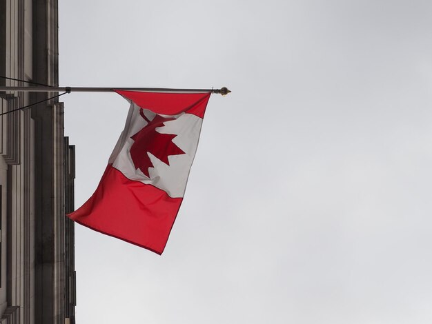 Foto bandiera canadese del canada