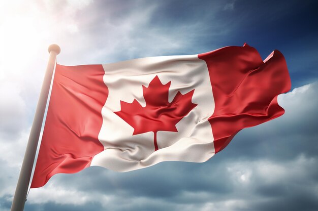 Canadian flag image photo high quality photo 8k smooth