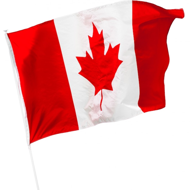 Canadian Flag isolated on white