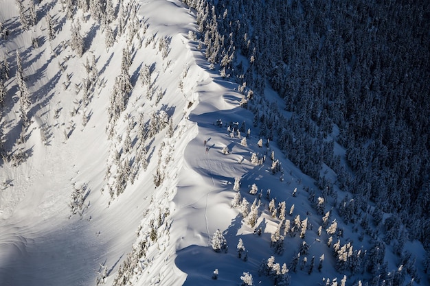 Canadian Nature Background Aerial Mountains