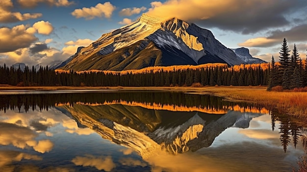 canadian rockies HD 8K wallpaper Stock Photographic Image