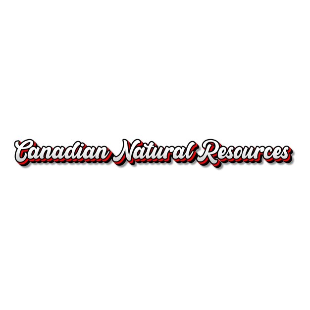 Foto canadiannaturalresources testo 3d argento rosso nero bianco sfondo foto jpg