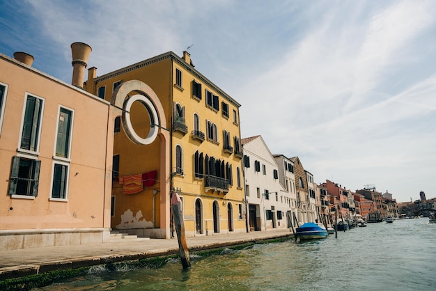 canal for ferries in venice italy may 2023