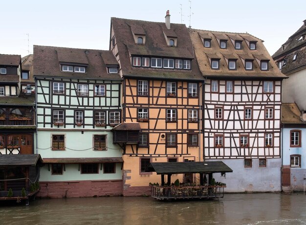 Photo canal scenery in strasbourg