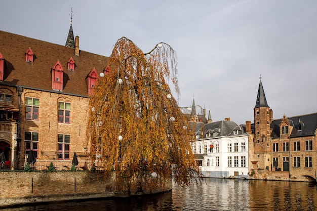 Canals of Brugge old town