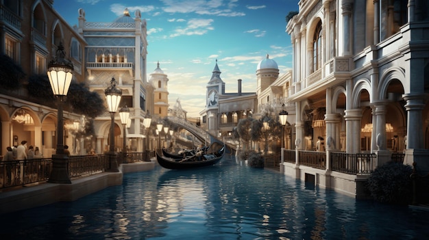 Canals of tranquility serene venetian scenes