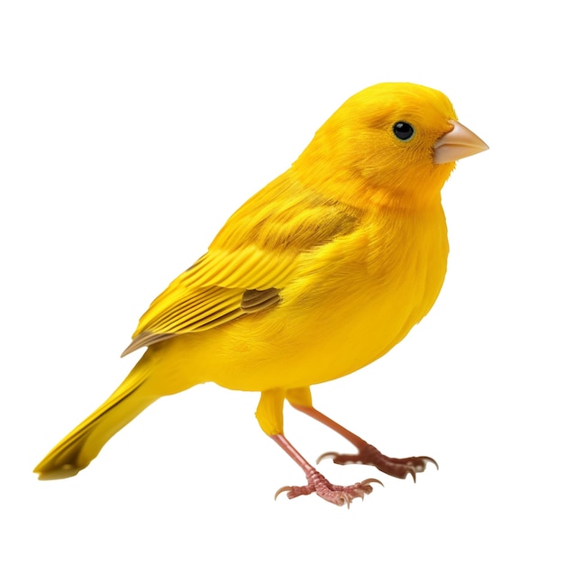 Canaries isolated on background with Generative AI