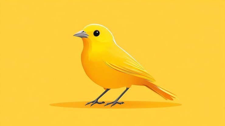 Фотография иллюстрация дизайна логотипа canary