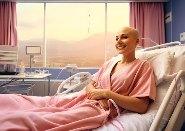 Cancer patient in hospital