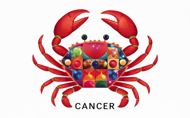 Photo cancer zodiac crab illustration