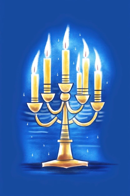 The candelabrum of the menorah symbol of the state of Israel