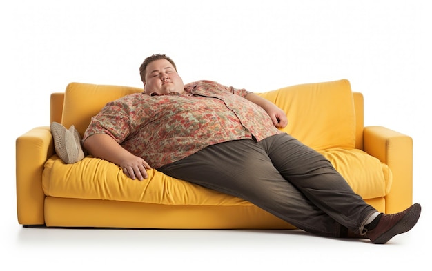 Photo a candid moment with an individual on a weight loss journey isolated on transparent background