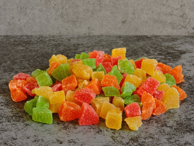 Candied fruits.